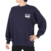 マナスタッシュ（MANASTASH）（メンズ）スウェット トレーナー CASCADE SWEATSHIRTS ヘンプツアー 792-3132007 NVY ネイビー