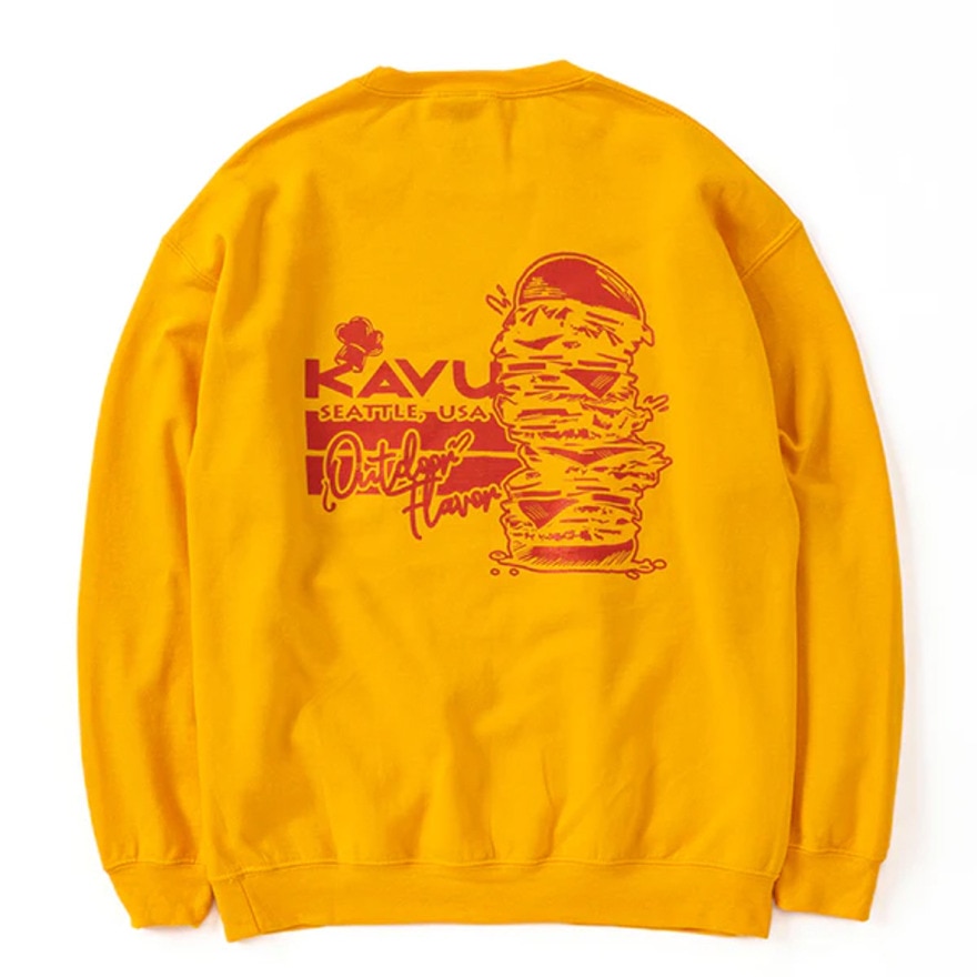 カブー（KAVU）（メンズ）トレーナー スウェット バーガースウェット 19821946 GLD ゴールド