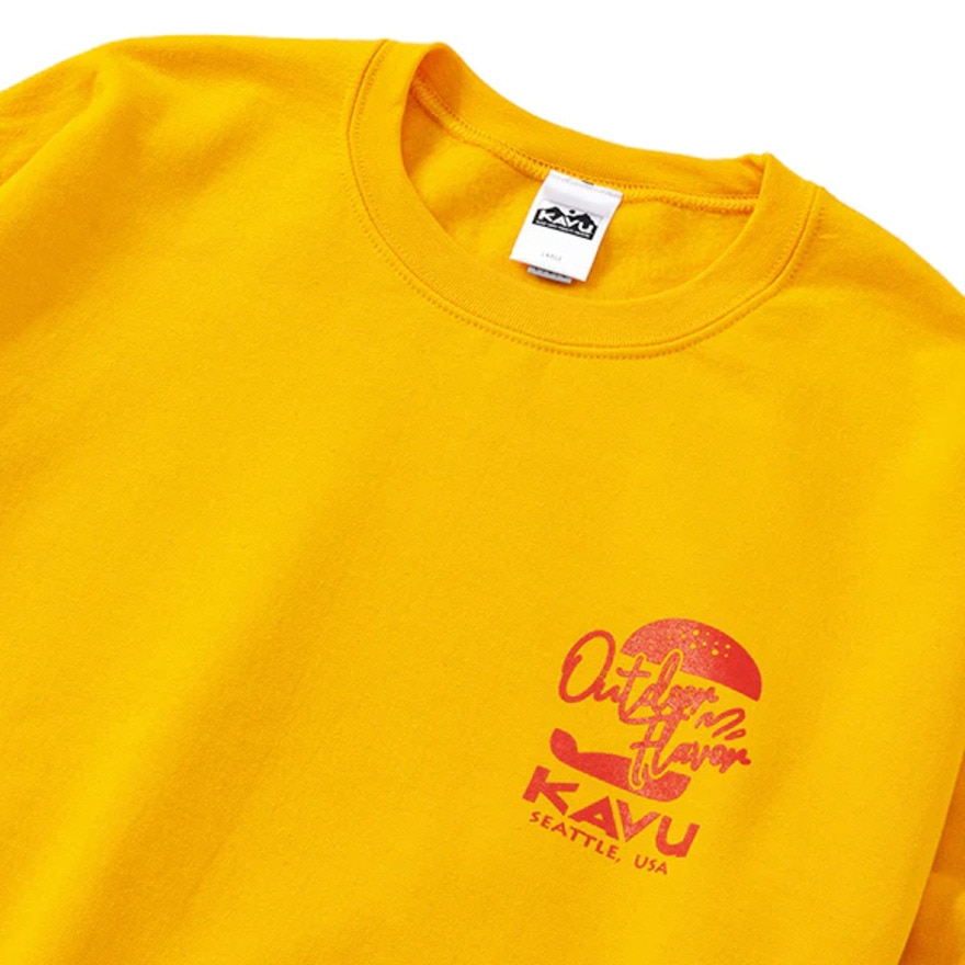 カブー（KAVU）（メンズ）トレーナー スウェット バーガースウェット 19821946 GLD ゴールド