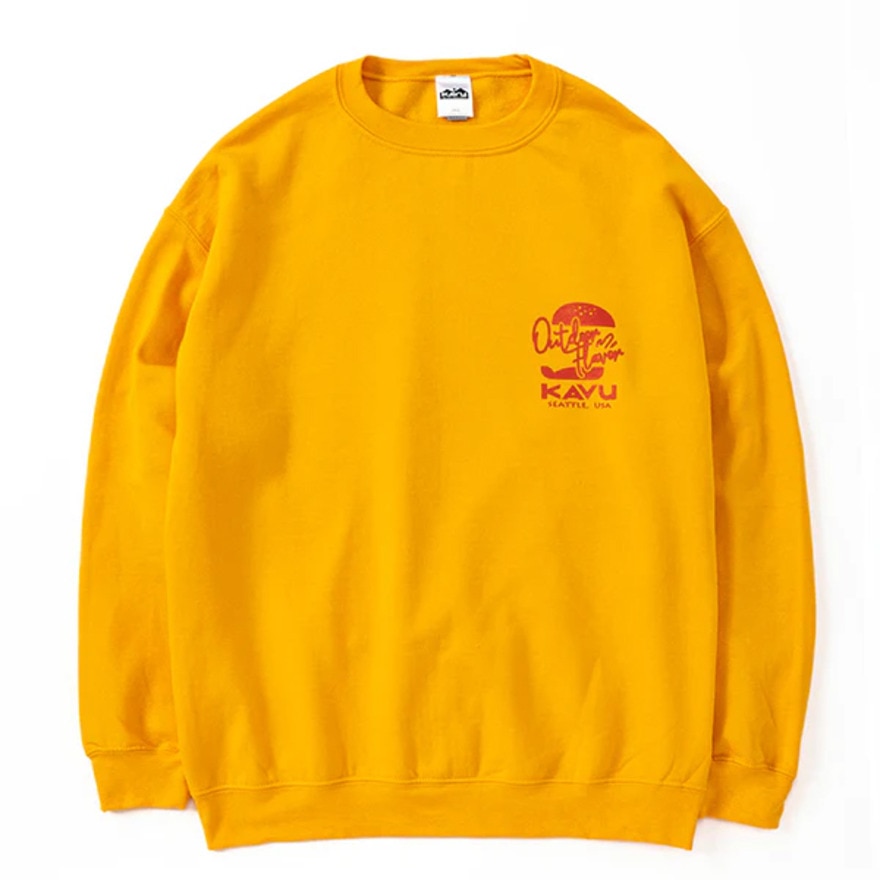カブー（KAVU）（メンズ）トレーナー スウェット バーガースウェット 19821946 GLD ゴールド