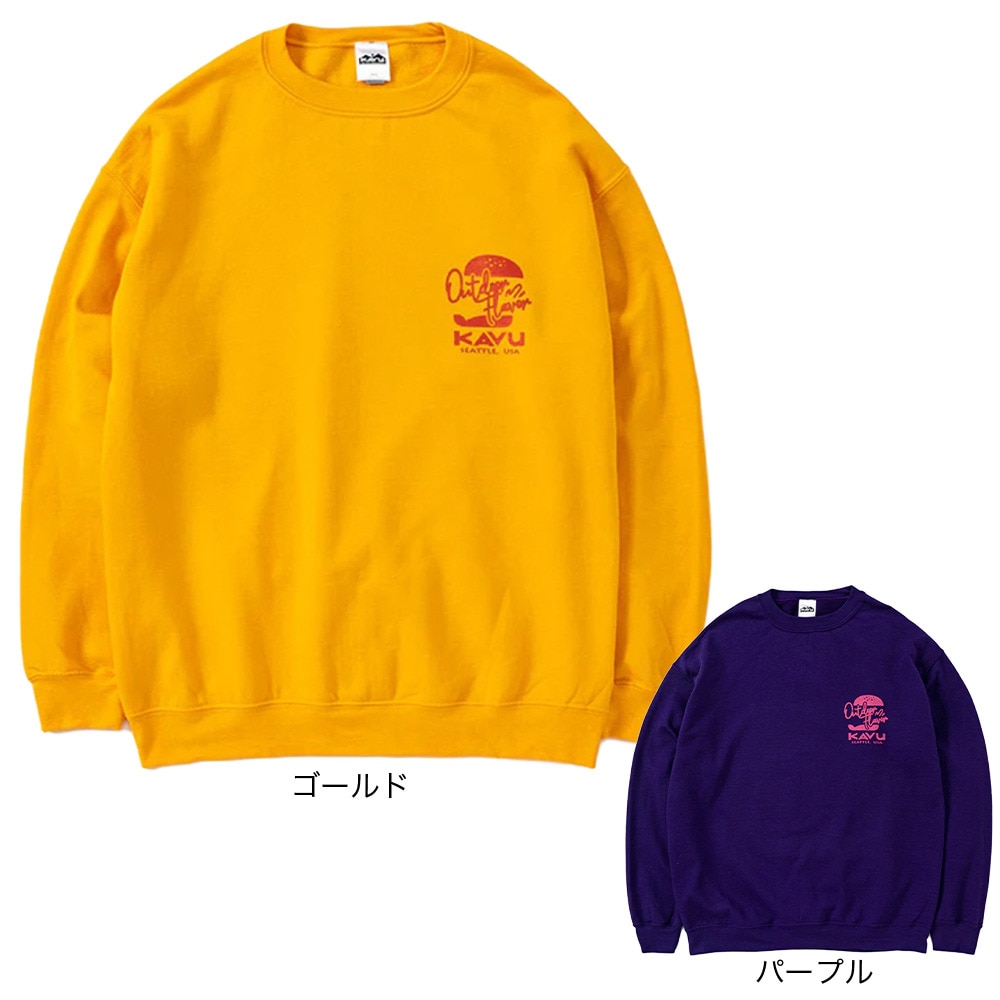 カブー（KAVU）（メンズ）トレーナー スウェット バーガースウェット 19821946 PPL パープル