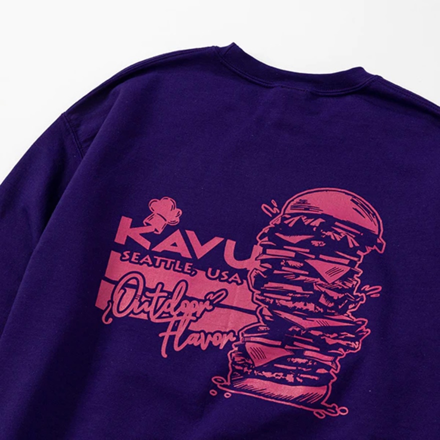 カブー（KAVU）（メンズ）トレーナー スウェット バーガースウェット 19821946 PPL パープル