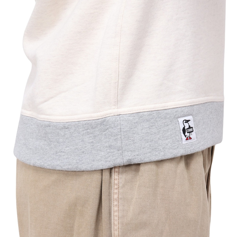 チャムス（CHUMS）（メンズ）スウェット トレーナー チャムス ロゴ クルートップ CH00-1416-C091 パープル×ネイビー 裏起毛 綿100