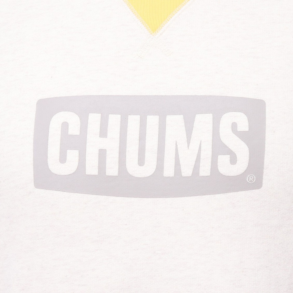 チャムス（CHUMS）（メンズ）スウェット トレーナー チャムス ロゴ クルートップ CH00-1416-C091 パープル×ネイビー 裏起毛 綿100