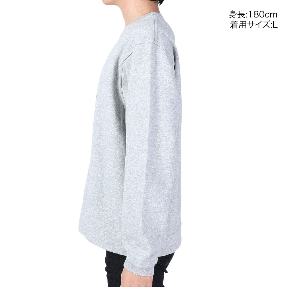チャムス（CHUMS）（メンズ）スウェット トレーナー チャムス ロゴ クルートップ CH00-1416-G050 グレー 裏起毛 綿100