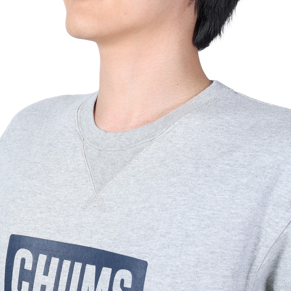 チャムス（CHUMS）（メンズ）スウェット トレーナー チャムス ロゴ クルートップ CH00-1416-G050 グレー 裏起毛 綿100