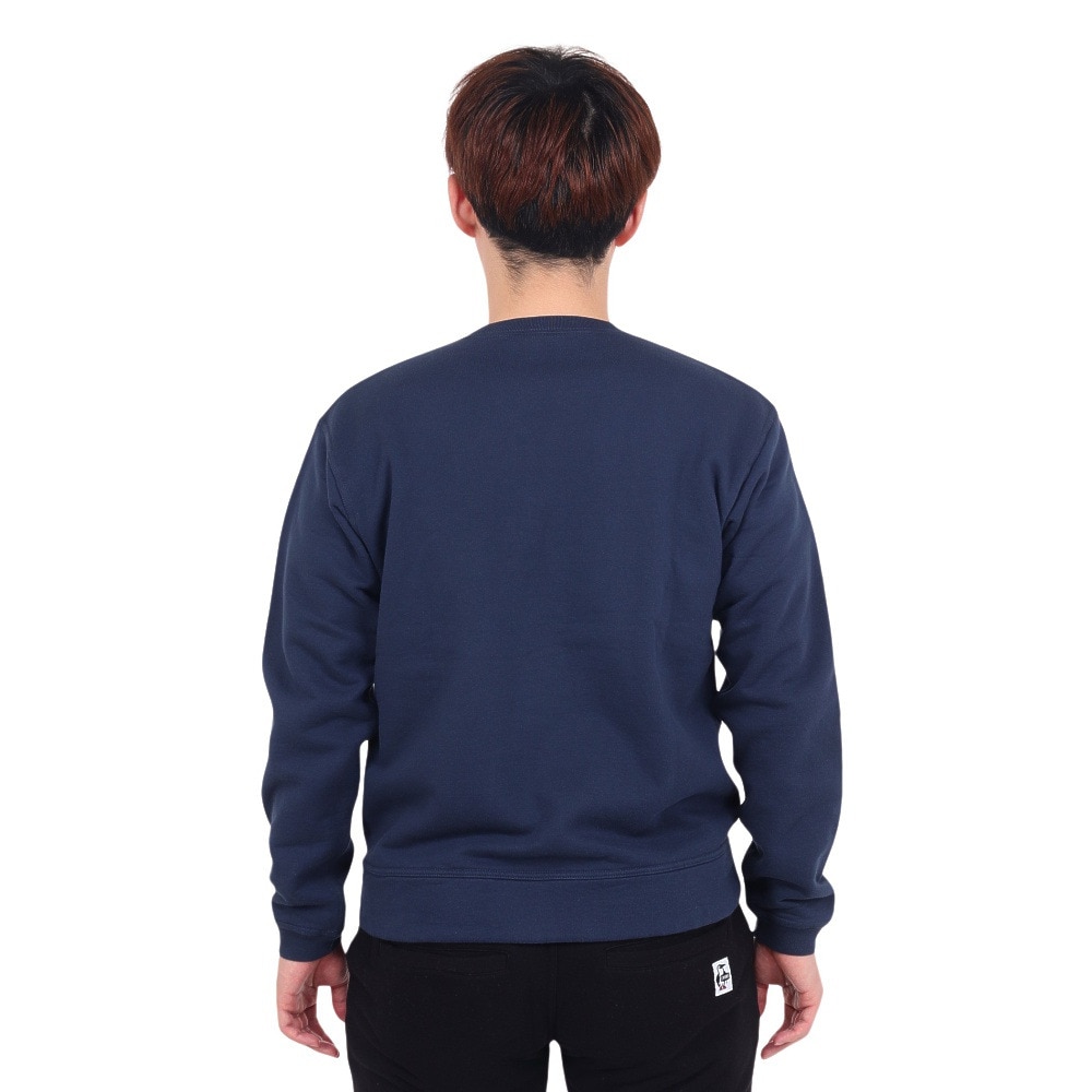チャムス（CHUMS）（メンズ）スウェット トレーナー チャムス ロゴ クルートップ CH00-1416-N082 ネイビー 裏起毛 綿100