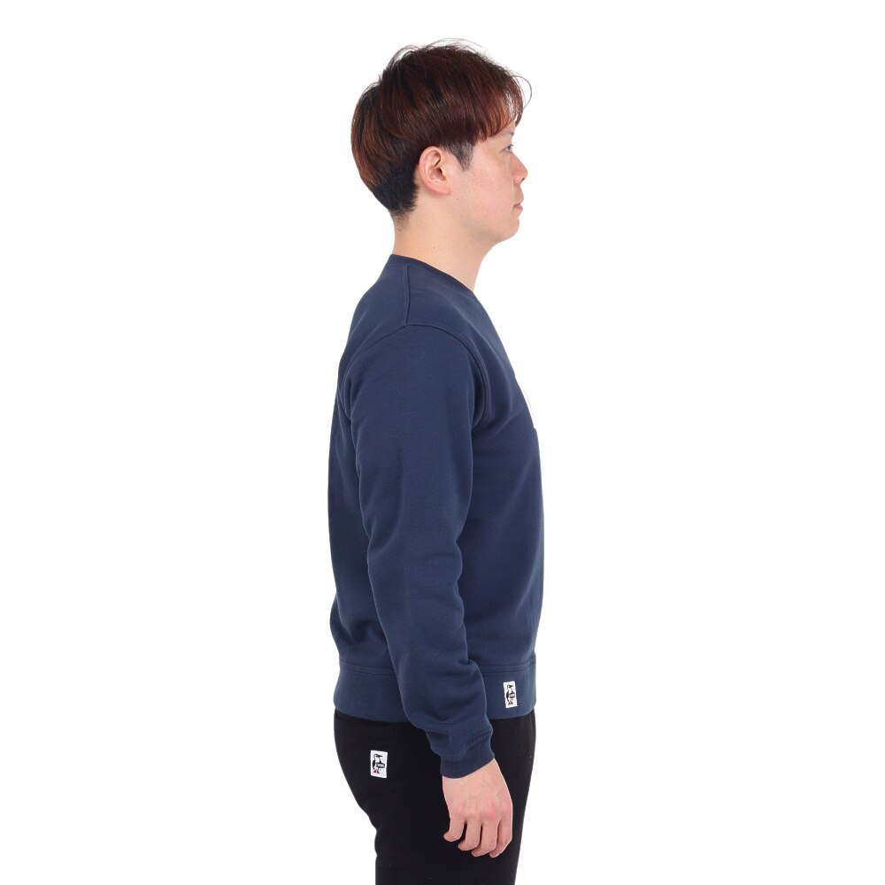 チャムス（CHUMS）（メンズ）スウェット トレーナー チャムス ロゴ クルートップ CH00-1416-N082 ネイビー 裏起毛 綿100