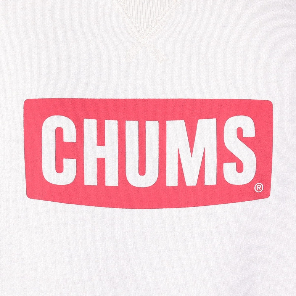 チャムス（CHUMS）（メンズ）スウェット トレーナー チャムス ロゴ クルートップ CH00-1416-W096 アイボリー 裏起毛 綿100
