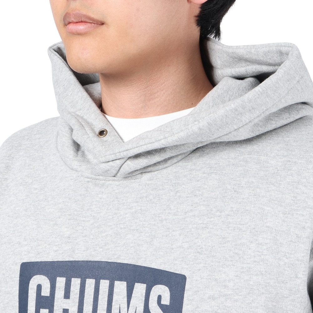 チャムス（CHUMS）（メンズ）スウェット パーカー チャムス ロゴ プルオーバー CH00-1418-G050 グレー 裏起毛 綿100
