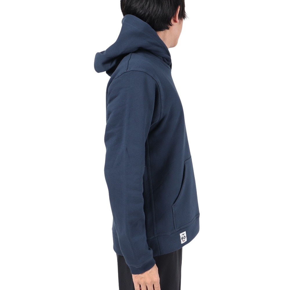 チャムス（CHUMS）（メンズ）スウェット パーカー チャムス ロゴ プルオーバー CH00-1418-N082 ネイビー×ホワイト 裏起毛 綿100
