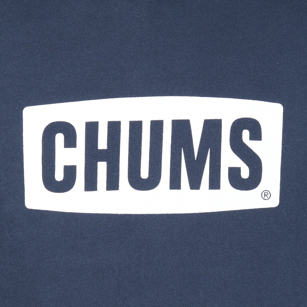 チャムス（CHUMS）（メンズ）スウェット パーカー チャムス ロゴ プルオーバー CH00-1418-N082 ネイビー×ホワイト 裏起毛 綿100