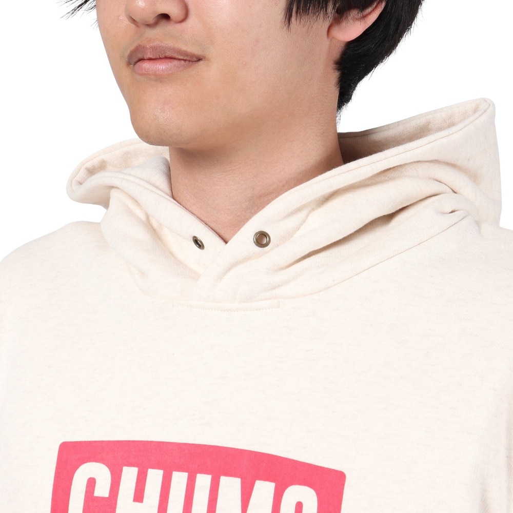 チャムス（CHUMS）（メンズ）スウェット パーカー チャムス ロゴ プルオーバー CH00-1418-W096 アイボリー 裏起毛 綿100