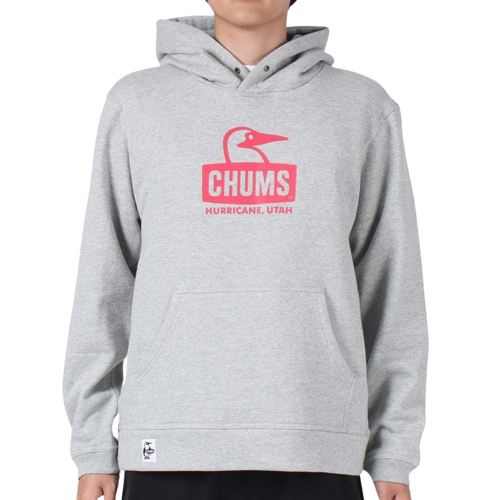 チャムス（CHUMS）（メンズ）スウェット パーカー ブービーフェイス プルオーバー CH00-1419-G045 チャコールグレー 裏起毛 綿100