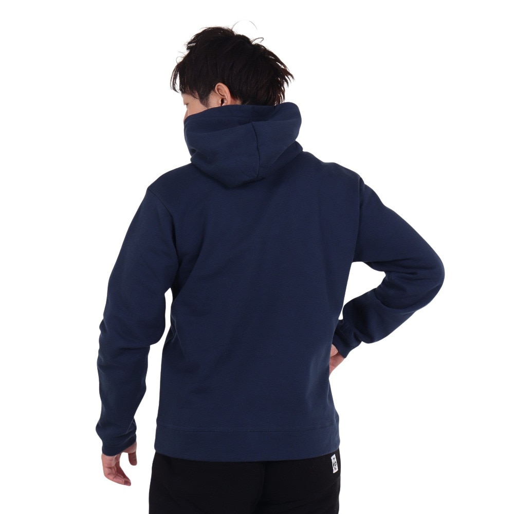 チャムス（CHUMS）（メンズ）スウェット パーカー ブービーフェイス プルオーバー CH00-1419-N098 ネイビー×イエロー 裏起毛 綿100