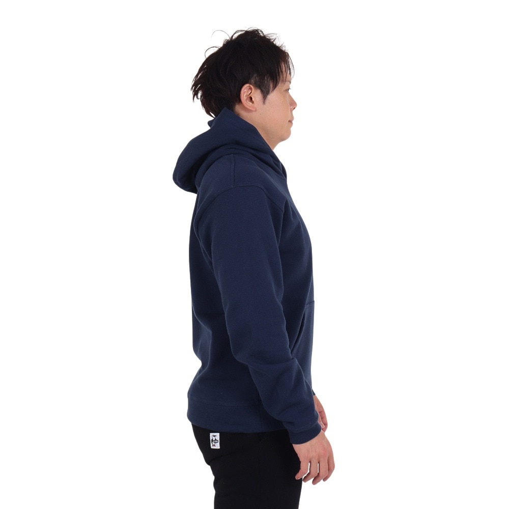 チャムス（CHUMS）（メンズ）スウェット パーカー ブービーフェイス プルオーバー CH00-1419-N098 ネイビー×イエロー 裏起毛 綿100