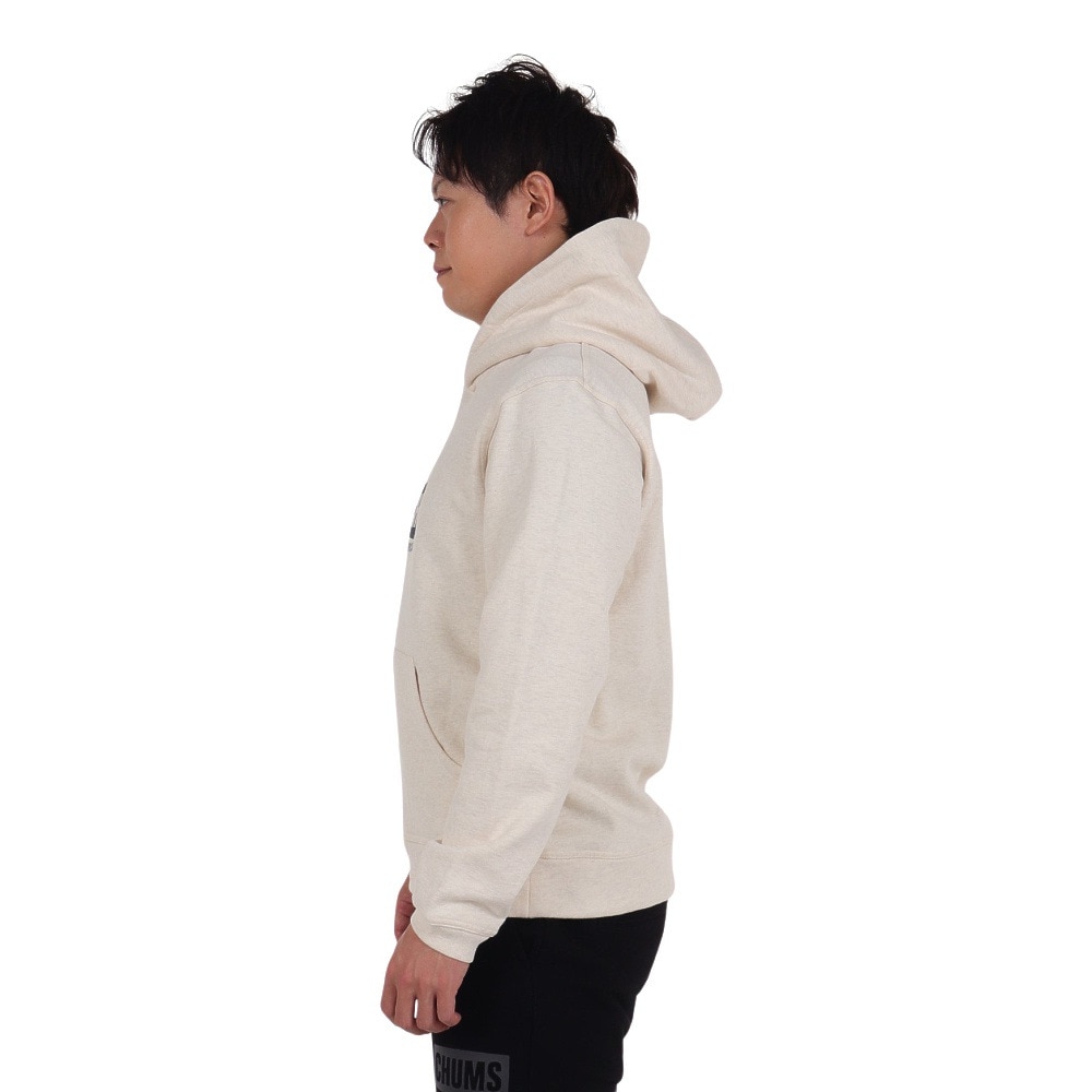 チャムス（CHUMS）（メンズ）スウェット パーカー ブービーフェイス プルオーバー CH00-1419-W095 ホワイト×ネイビー 裏起毛 綿100
