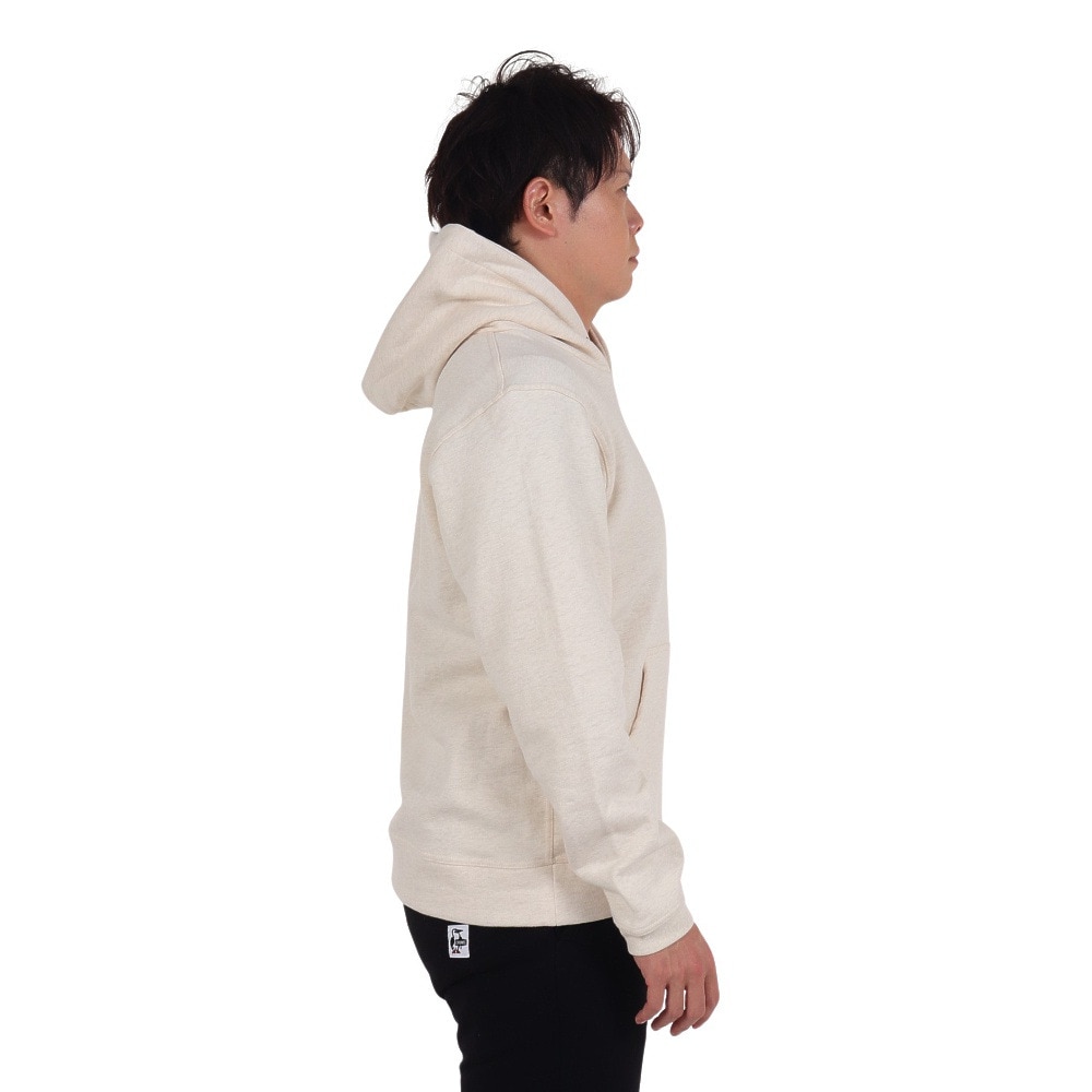 チャムス（CHUMS）（メンズ）スウェット パーカー ブービーフェイス プルオーバー CH00-1419-W095 ホワイト×ネイビー 裏起毛 綿100