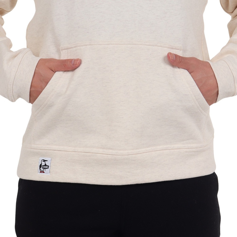 チャムス（CHUMS）（メンズ）スウェット パーカー ブービーフェイス プルオーバー CH00-1419-W095 ホワイト×ネイビー 裏起毛 綿100