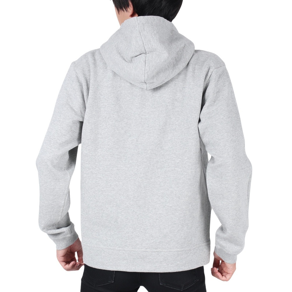 チャムス（CHUMS）（メンズ）スウェット パーカー ブービー ロゴ ジップパーカー CH00-1420-G045 チャコールグレー 裏起毛 綿100