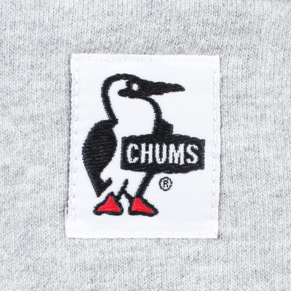 チャムス（CHUMS）（メンズ）スウェット パーカー ブービー ロゴ ジップパーカー CH00-1420-G045 チャコールグレー 裏起毛 綿100