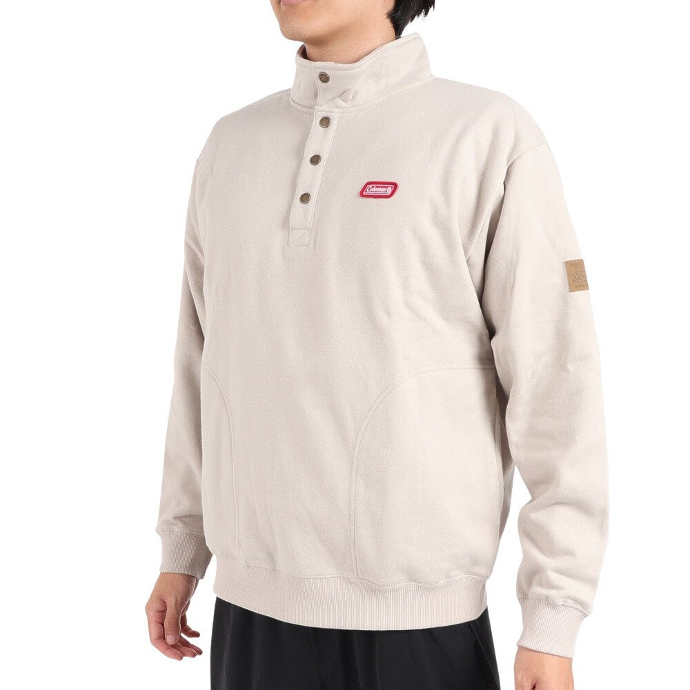 コールマン（Coleman）（メンズ）トレーナ― スウェット スタンドカラートレーナー X6353A IVY アイボリー