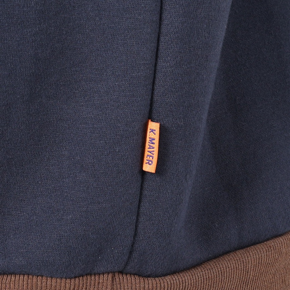 クリフメイヤー（KRIFF MAYER）（メンズ）トレーナー スウェット 裏起毛 マルチカラー ハーフジップ 2327801-79 NAVY ネイビー 綿100