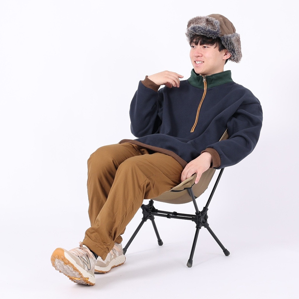 クリフメイヤー（KRIFF MAYER）（メンズ）トレーナー スウェット 裏起毛 マルチカラー ハーフジップ 2327801-79 NAVY ネイビー 綿100