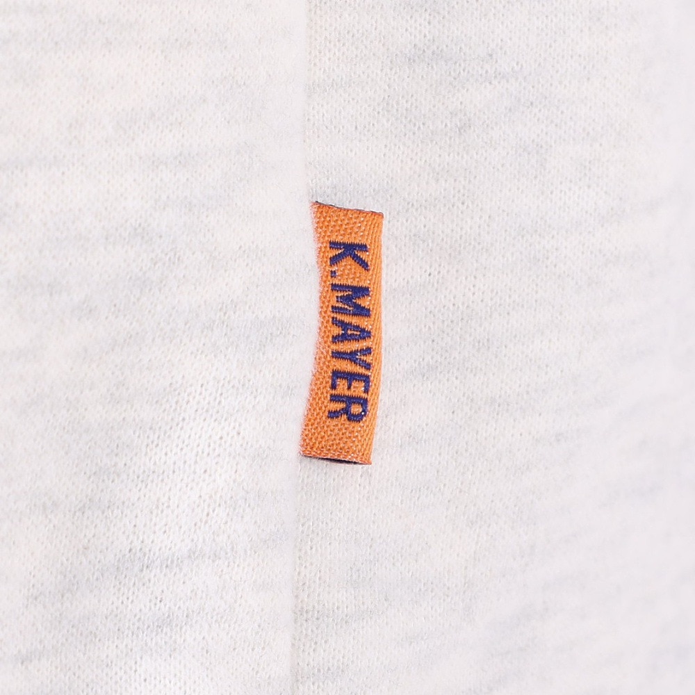 クリフメイヤー（KRIFF MAYER）（メンズ）トレーナー スウェット 裏起毛 マルチカラー ハーフジップ 2327801-8 IVORY アイボリー 綿100
