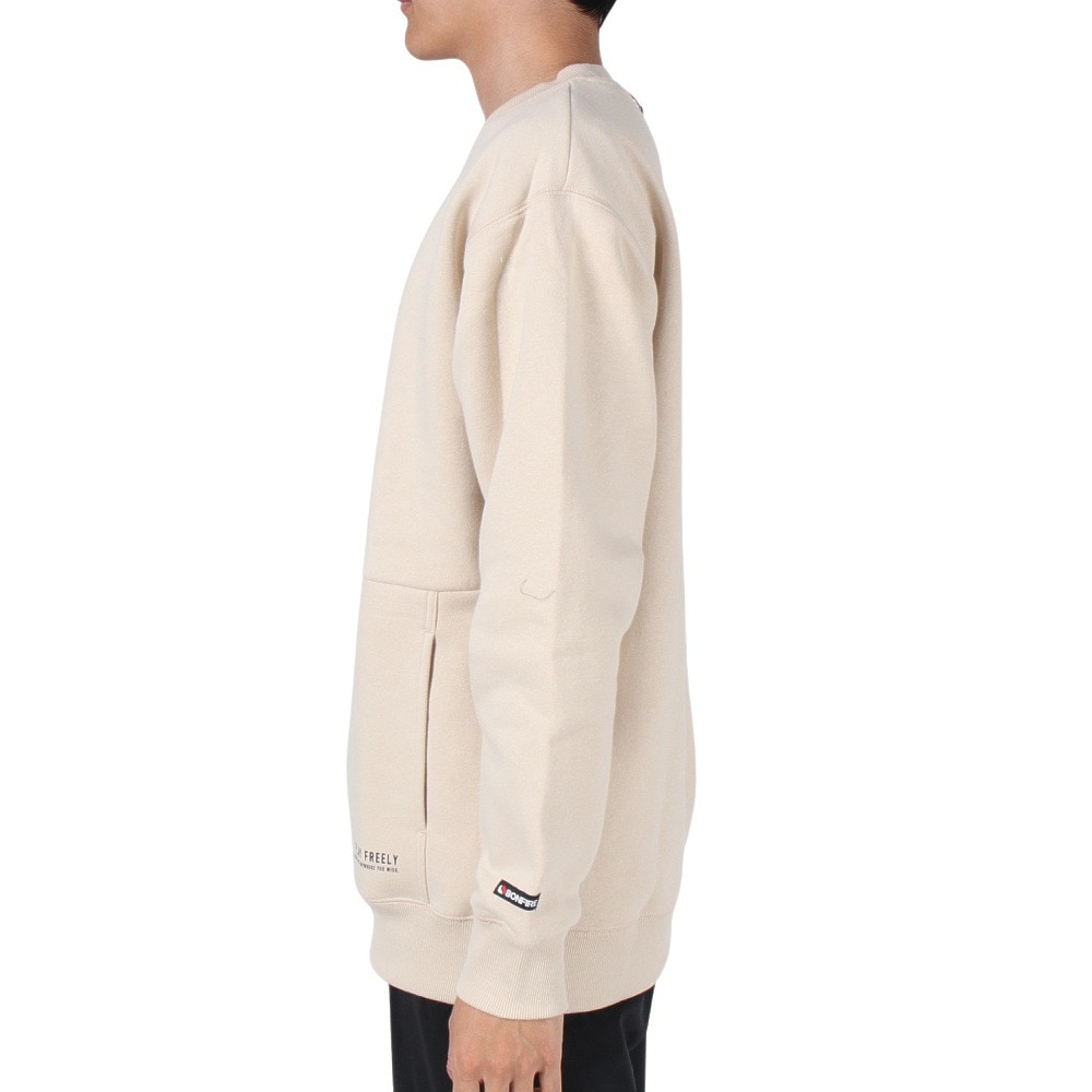 ボンファイア（Bonfire）（メンズ）スウェット 無地 DRAFT FLEECE ドラフトフリース トレーナー 50BNF3FCD2287 BEG ベージュ