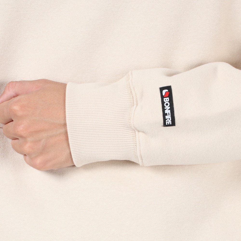 ボンファイア（Bonfire）（メンズ）スウェット 無地 DRAFT FLEECE ドラフトフリース トレーナー 50BNF3FCD2287 BEG ベージュ