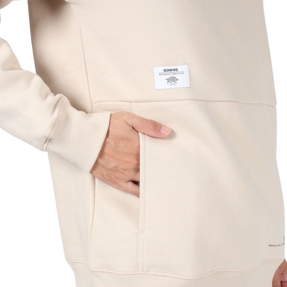 ボンファイア（Bonfire）（メンズ）スウェット 無地 DRAFT FLEECE ドラフトフリース トレーナー 50BNF3FCD2287 BEG ベージュ