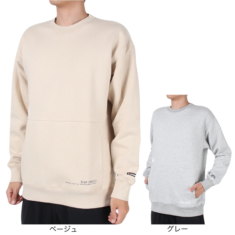 ボンファイア（Bonfire）（メンズ）スウェット 無地 DRAFT FLEECE ドラフトフリース トレーナー 50BNF3FCD2287 GRY グレー