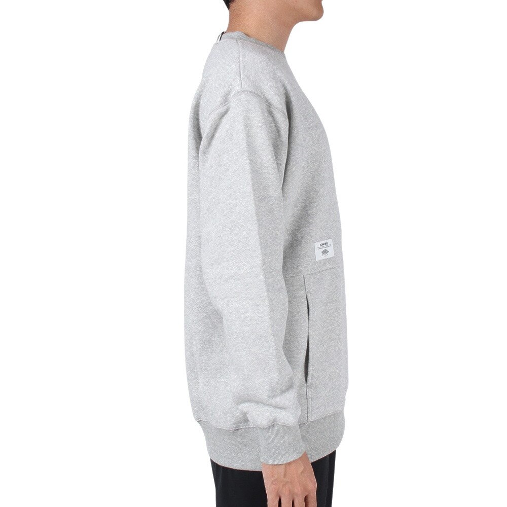 ボンファイア（Bonfire）（メンズ）スウェット 無地 DRAFT FLEECE ドラフトフリース トレーナー 50BNF3FCD2287 GRY グレー