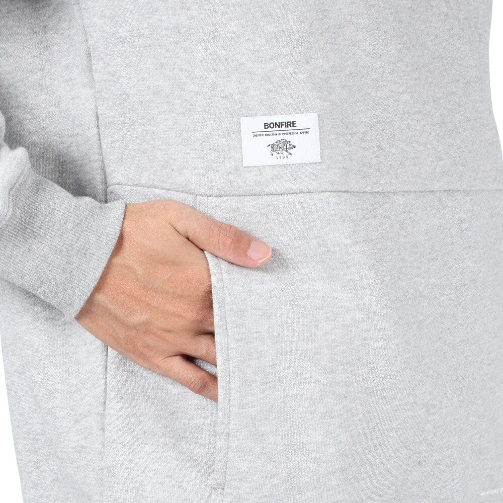 ボンファイア（Bonfire）（メンズ）スウェット 無地 DRAFT FLEECE ドラフトフリース トレーナー 50BNF3FCD2287 GRY グレー