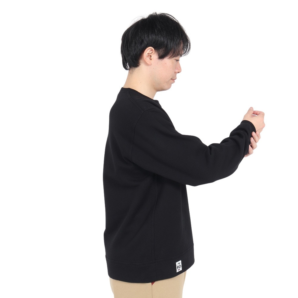 チャムス（CHUMS）（メンズ）スウェット トレーナー チャムス ロゴ クルートップ CH00-1416-K083 ブラック 裏起毛 綿100