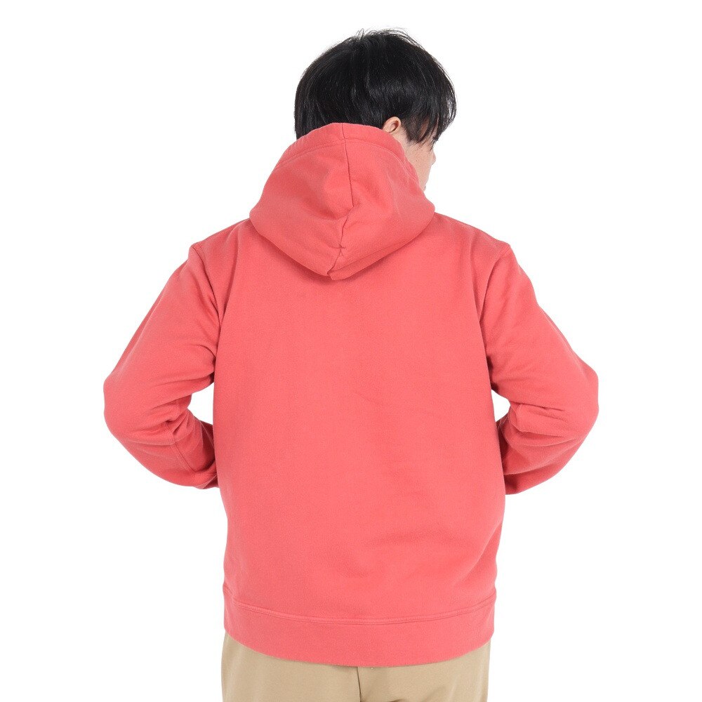 チャムス（CHUMS）（メンズ）スウェット パーカー ブービー ロゴ ジップパーカー CH00-1420-R129 レッド 裏起毛 綿100