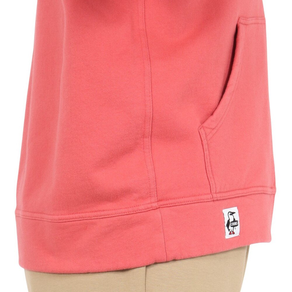 チャムス（CHUMS）（メンズ）スウェット パーカー ブービー ロゴ ジップパーカー CH00-1420-R129 レッド 裏起毛 綿100