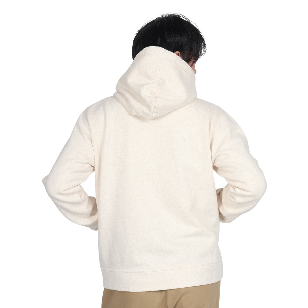 チャムス（CHUMS）（メンズ）スウェット パーカー ブービー ロゴ ジップパーカー CH00-1420-W095 オフホワイト 裏起毛 綿100