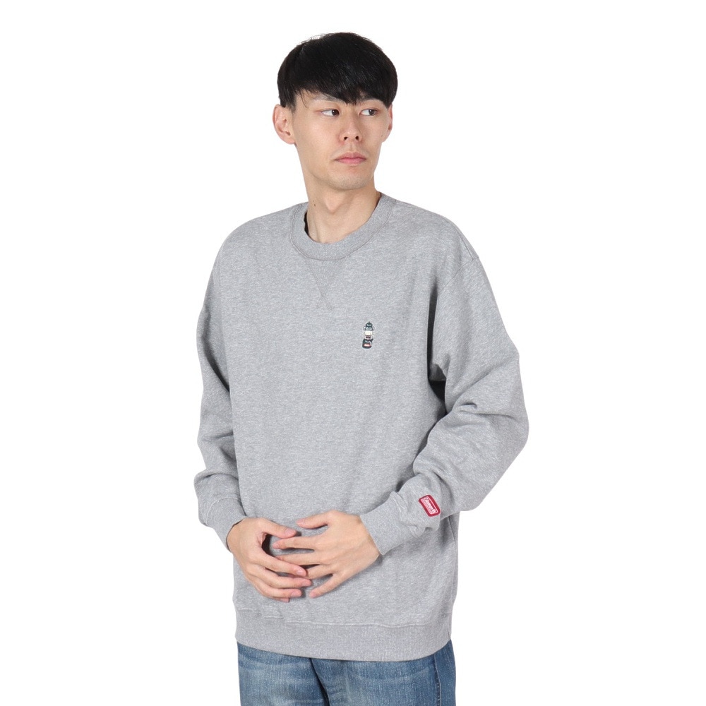 コールマン（Coleman）（メンズ）ワンポイントクルートレーナー X6450A GRY スウェット