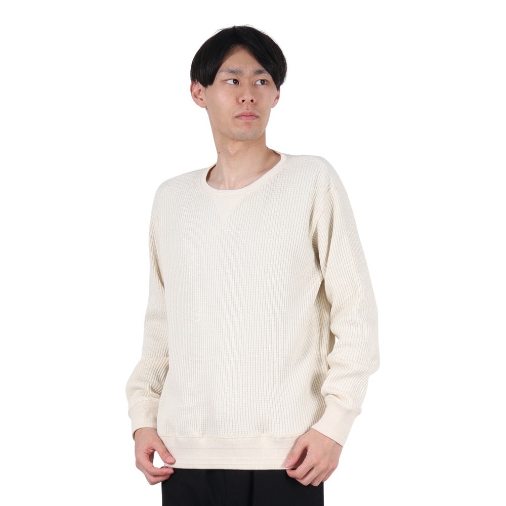 カブー（KAVU）（メンズ）マービンズクルー ワッフルシャツ 19820127 ホワイト トレーナー スウェット