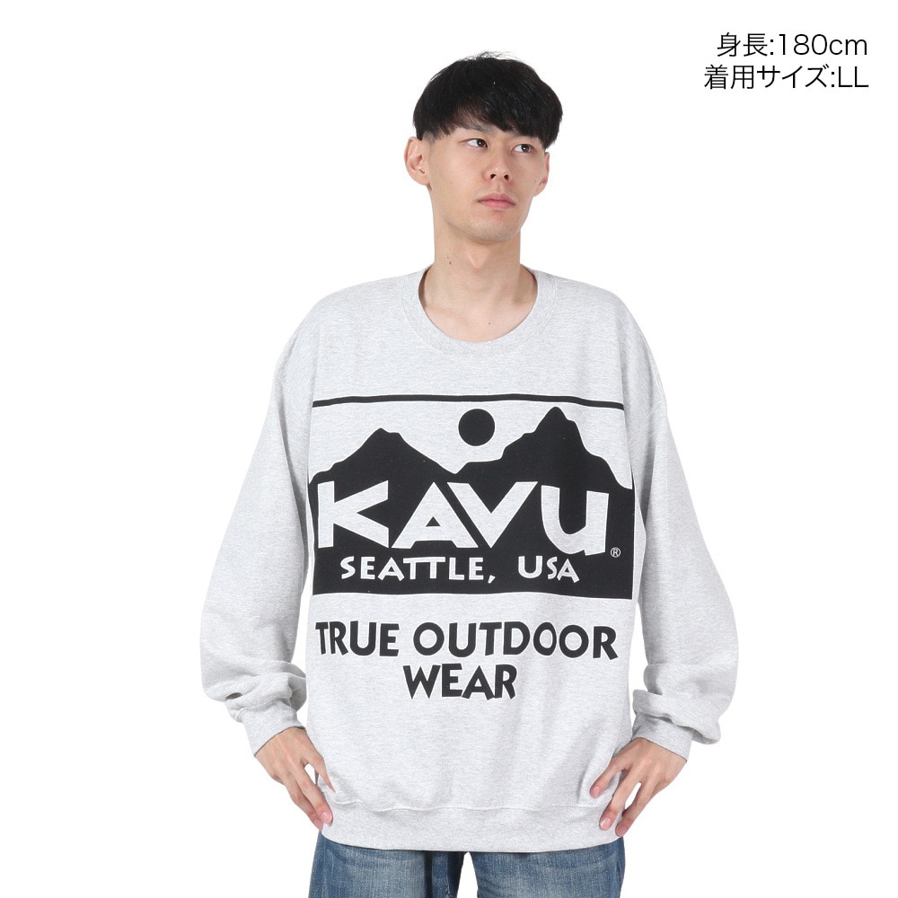 カブー（KAVU）（メンズ）スウェット トレーナー ビックロゴスウェット 19823038023009 グレー LLサイズ