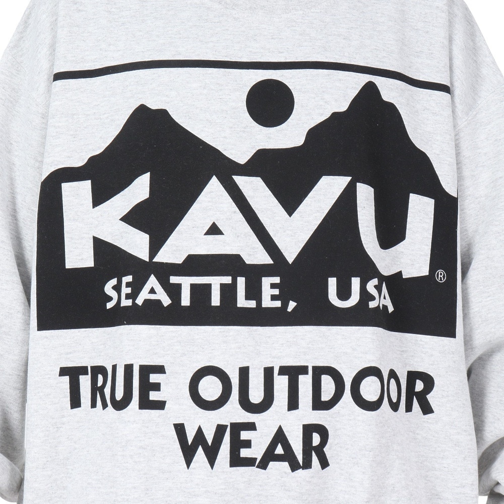 カブー（KAVU）（メンズ）スウェット トレーナー ビックロゴスウェット 19823038023009 グレー LLサイズ
