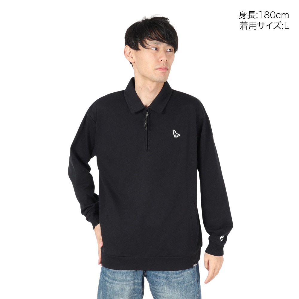 ジャックウルフスキン（JackWolfskin）（メンズ、レディース）ハウリングウルフ ハーフジップ スウェットシャツ A63196-6000