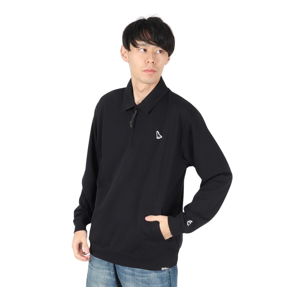 ジャックウルフスキン（JackWolfskin）（メンズ、レディース）ハウリングウルフ ハーフジップ スウェットシャツ A63196-6000