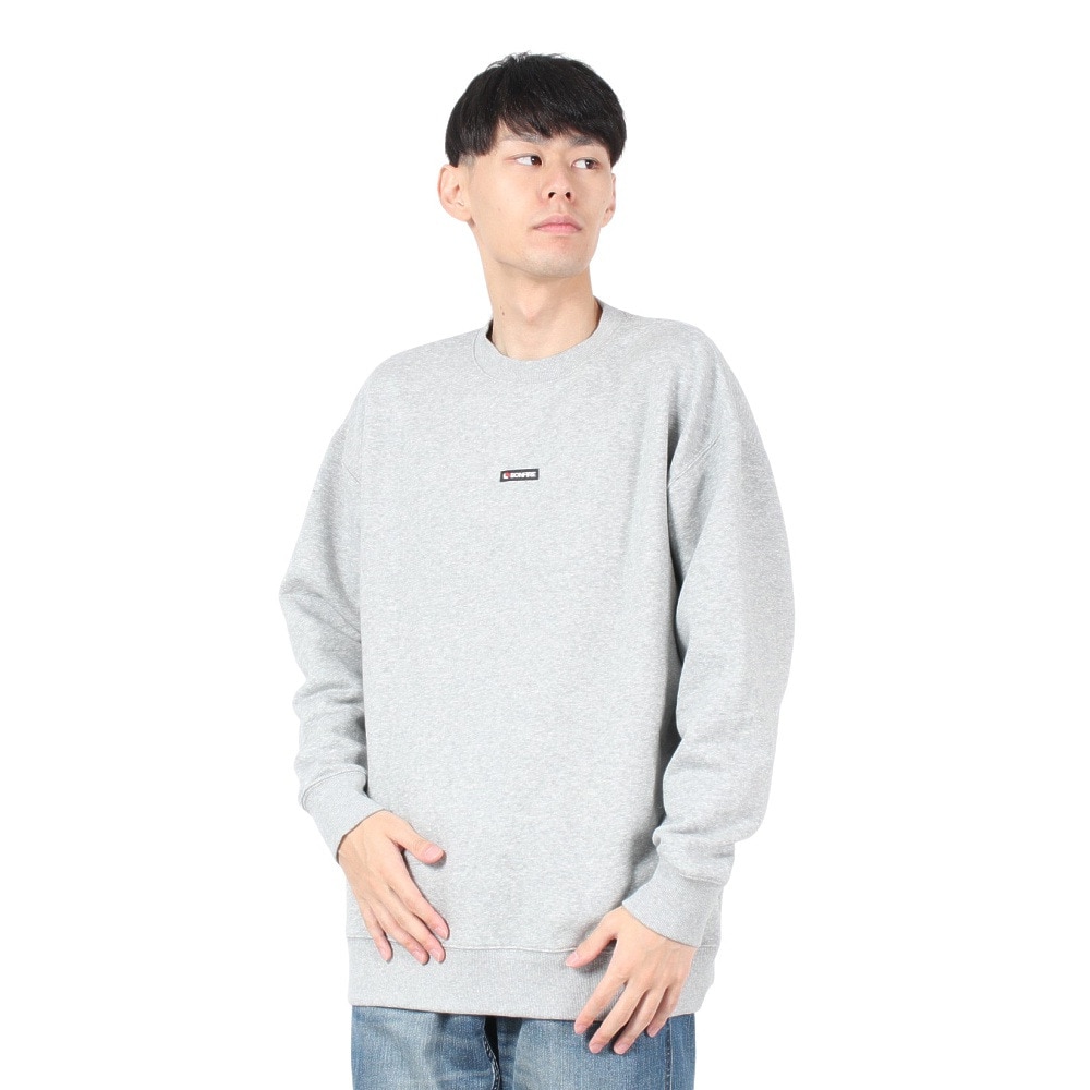 ボンファイア（Bonfire）（メンズ）STENCIL CREW スウェットシャツ 50BNF4FCD2365 GRY