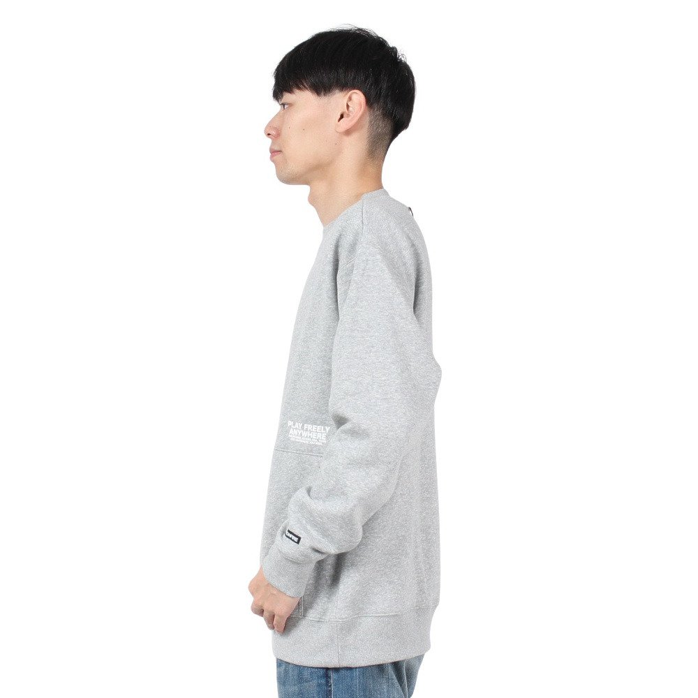 BonFire（BonFire）（メンズ）AW YOU WISH クルーネック スウェットシャツ 50BNF4FCD2366 GRY