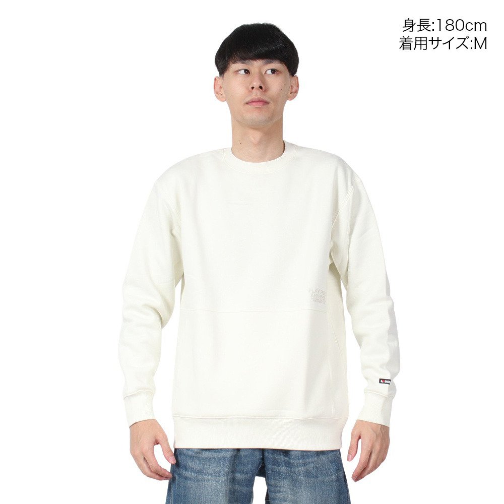 BonFire（BonFire）（メンズ）AW YOU WISH クルーネック スウェットシャツ 50BNF4FCD2366 OWHT