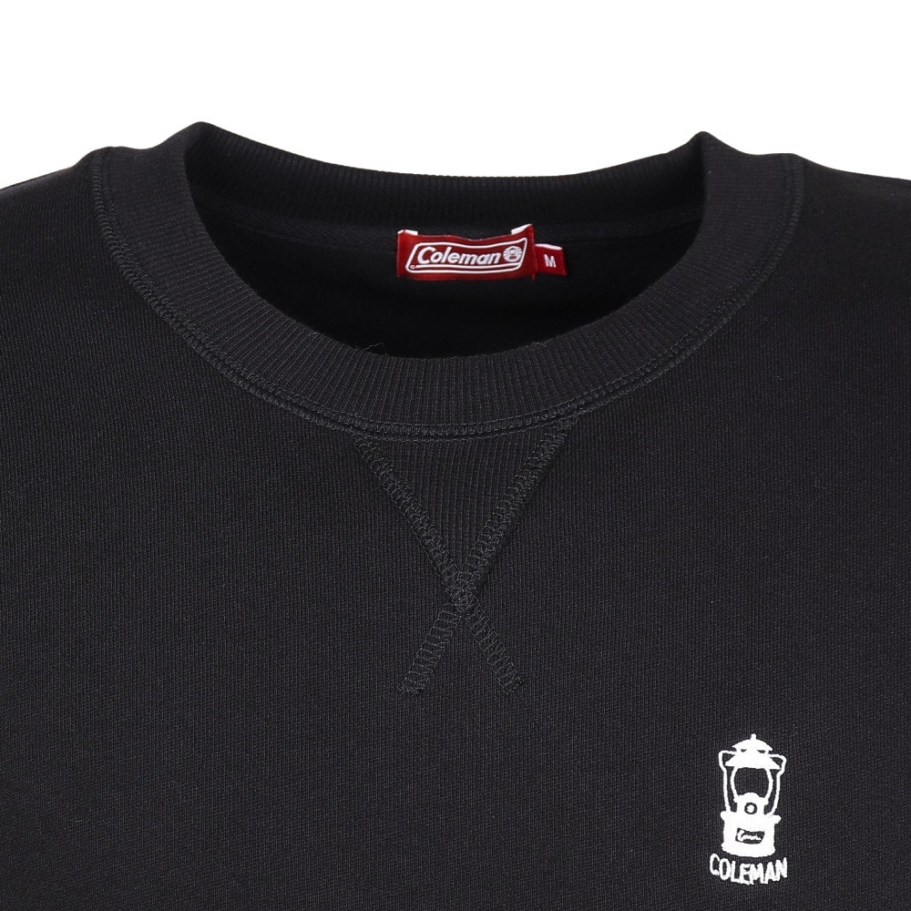 コールマン（Coleman）（メンズ）ワンポイントクルーネックトレーナー X6560A BLK