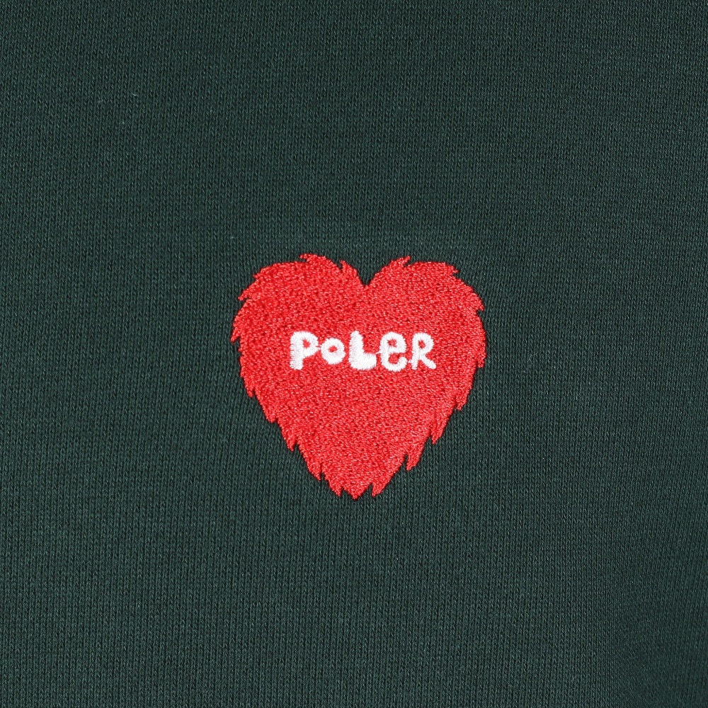 ポーラー（POLER）（メンズ）トレーナー FURRY HEART クルーネック 253MCV0043-GRN